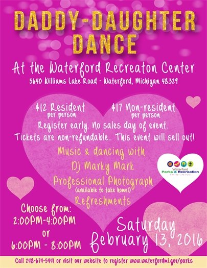 Daddy-Daughter Dance Flyer