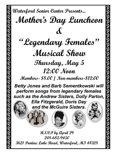 Senior Center Mother's Day Lunch