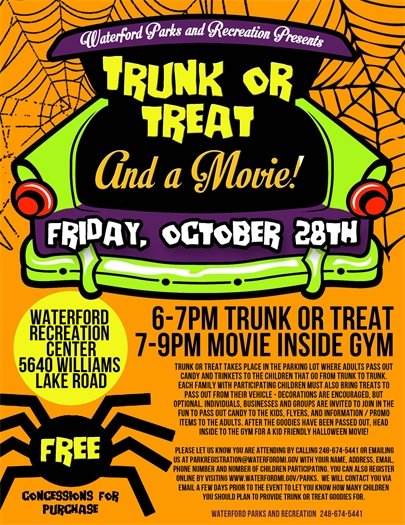 Trunk or Treat Flyer