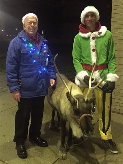 Reindeer & Volunteer