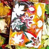 leaf painting