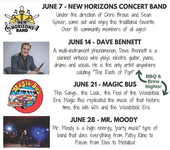 concerts in the park