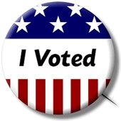 I voted button