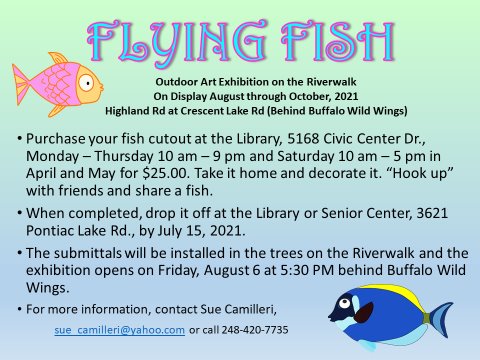 Outdoor Art Exhibit - Flying Fish