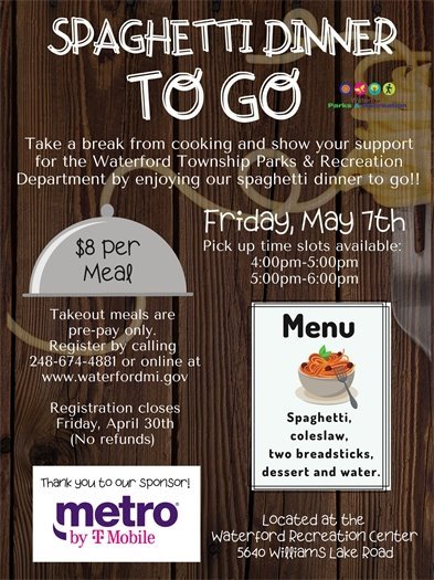 Spaghetti Dinner To Go