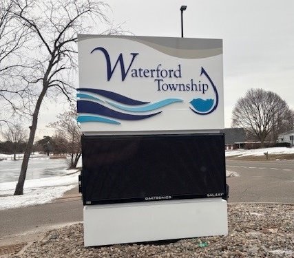 New LED sign at Civic Center Campus