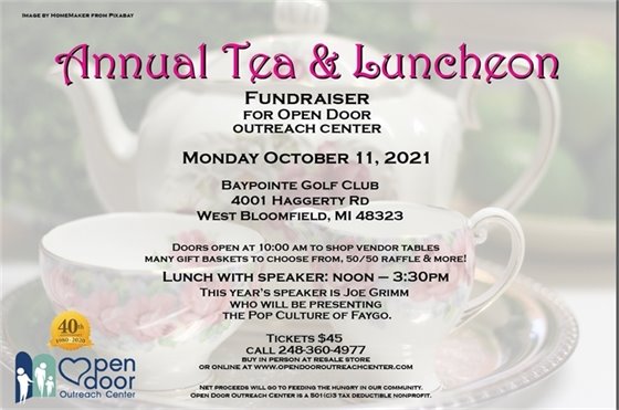 Open Door Outreach Annual Tea & Luncheon