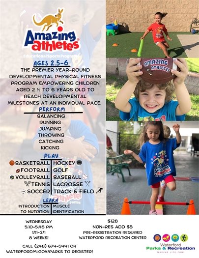 Amazing Athletes to Age 6