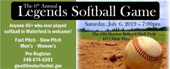 Legends Softball Game