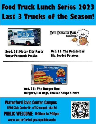 Lunchtime food trucks at Civic Center Campus 