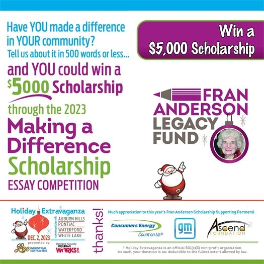 fran anderson scholarship flyer