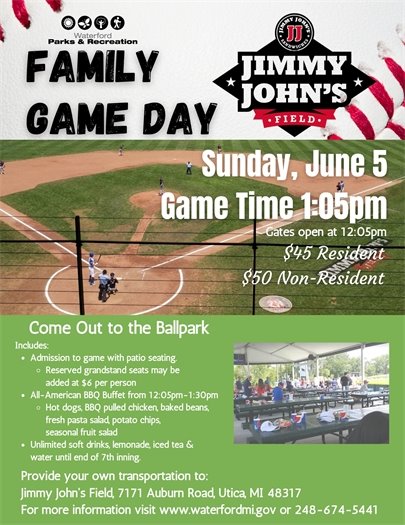 Family Game Day at Jimmy John's Field