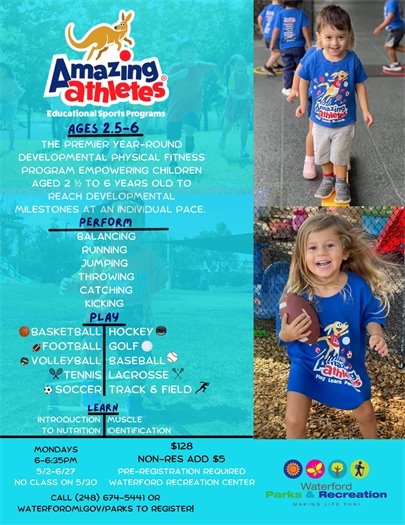 Amazing Athletes 2.5 to 6 years old