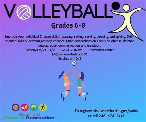 Volleyball Grades 6 - 8