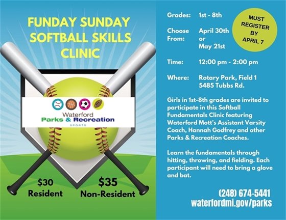 Funday Sunday Softball Clinic