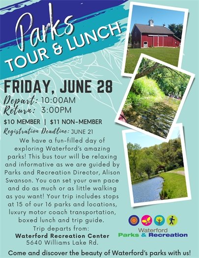 Parks Tour and Lunch