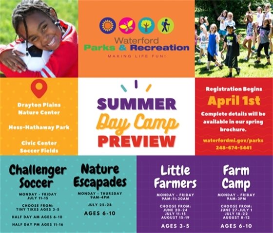 Summer Day Camp Preview
