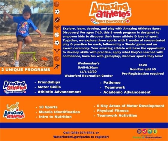 Amazing Athletes ages 7 to 10