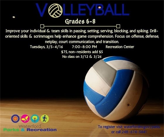 Volleyball Grades 6 to 8