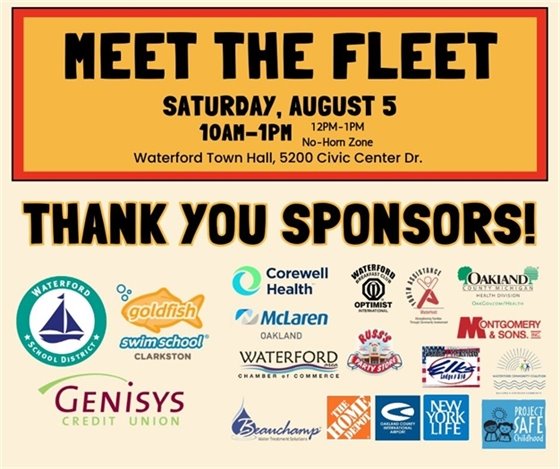 Thank you Sponsors for Meet the Fleet