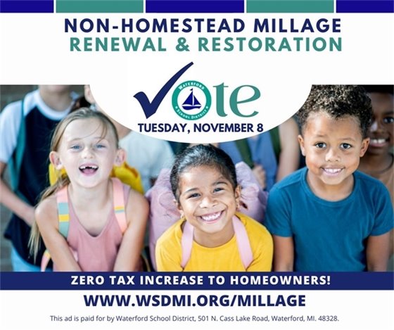 WSD Millage on the November ballot