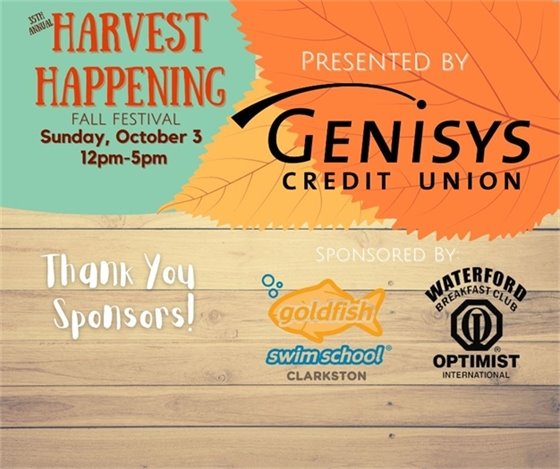 Harvest Happening Sponsor List