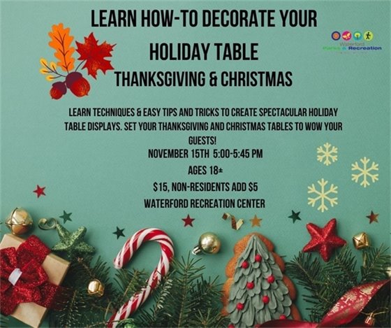 Learn How to Decorate your Holiday Table