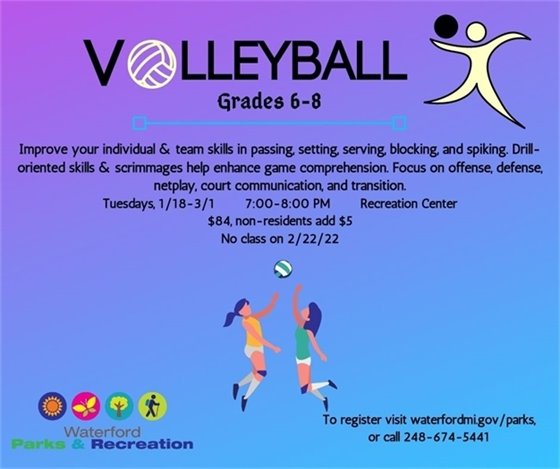 Volleyball Grades 6-8