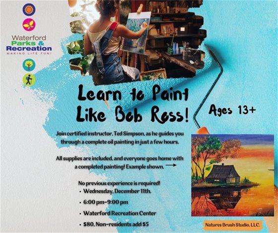 Bob Ross Painting Class