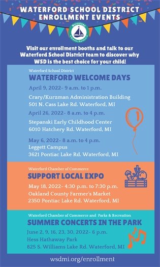 Waterford School District Welcome Days