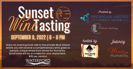 Sunset Wine Tasting September 9th