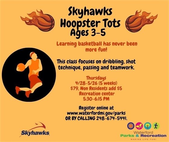 Hoopster Tots Ages 3 to 5