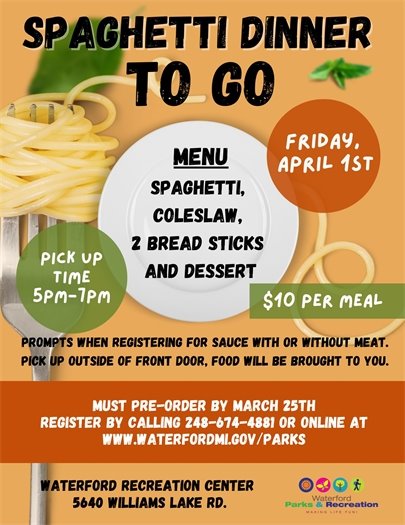 Spaghetti Dinner To Go