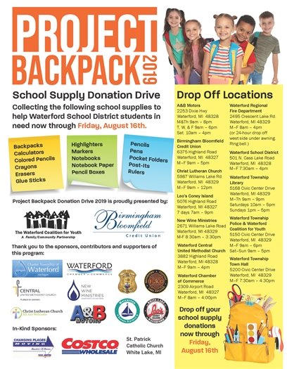 project backpack 2019