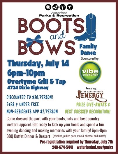 Boots and Bows Family Dance