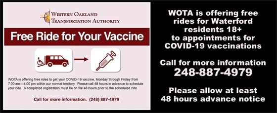 WOTA Free Vaccination Rides