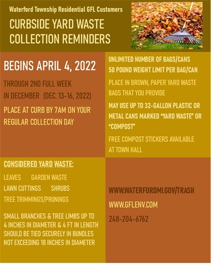 Yard Waste Collection Begins April 4