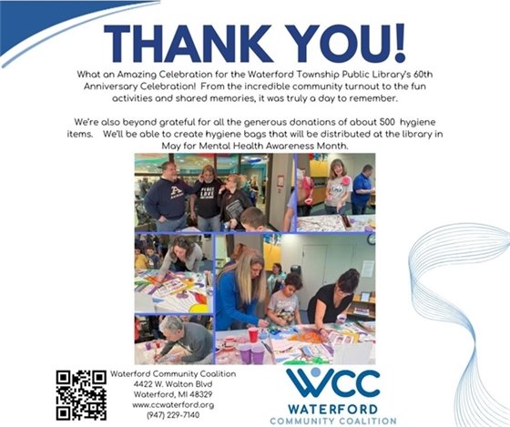 Waterford Community Coalition Thank you!