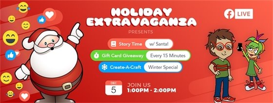 Holiday Extravaganza on Facebook Live