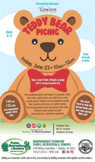 Teddy Bear Picnic with Independence Twp