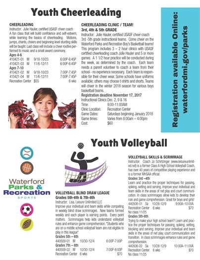 Cheerleading and Youth Volleyball