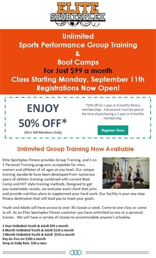 Elite Sportsplex Group Fitness