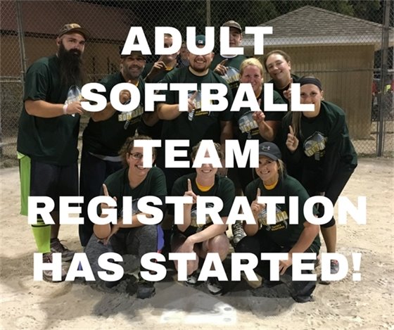Adult Softball Team Registration