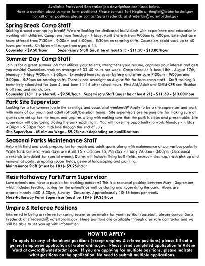 Seasonal Job Fair Page 2
