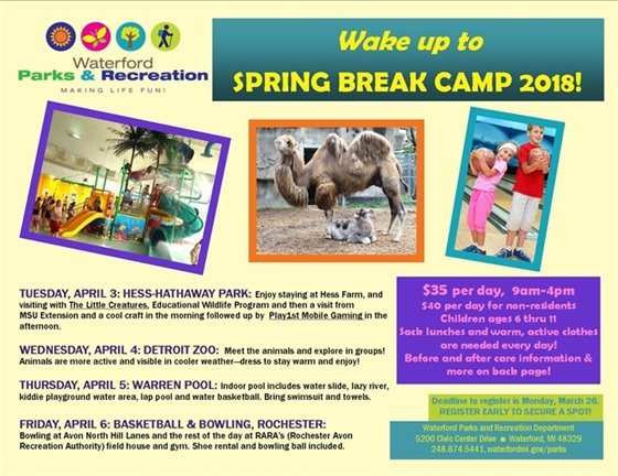 Spring Break Camp page 1