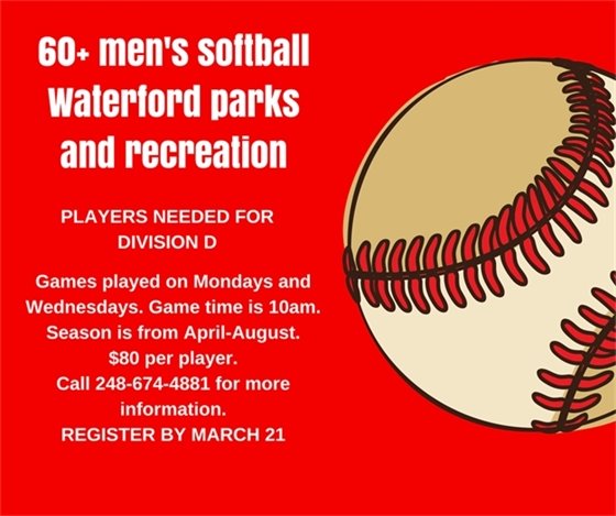 60 Plus Mens Softball