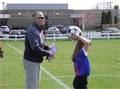 Image of Girl throwing Soccer Ball in