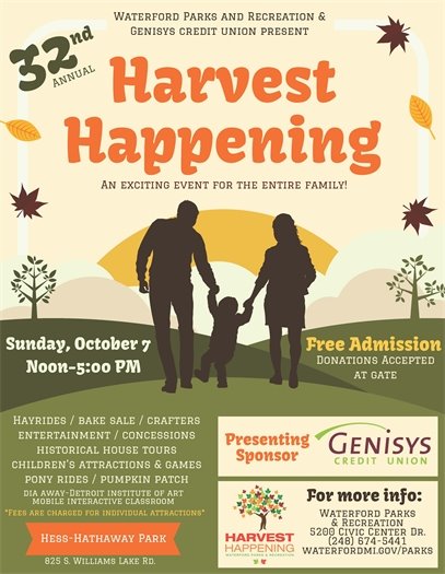 Harvest Happening Oct. 7th