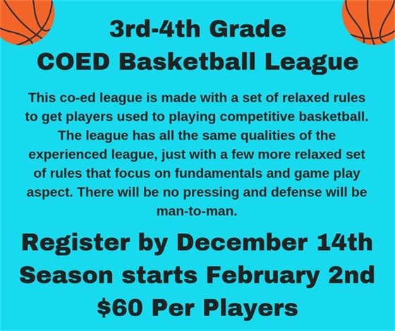 3rd and 4th Grade Basketball