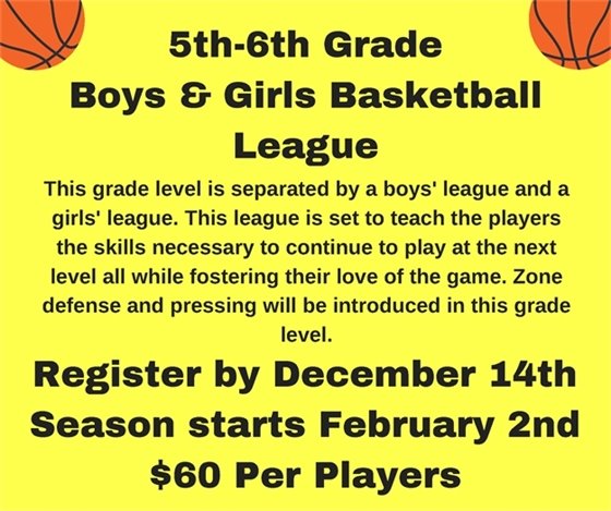 5th and 6th Grade Basketball